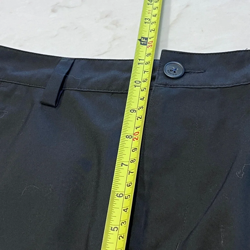Adidas Mens Black Golf Shorts Performance‎ Flat Front Size 32